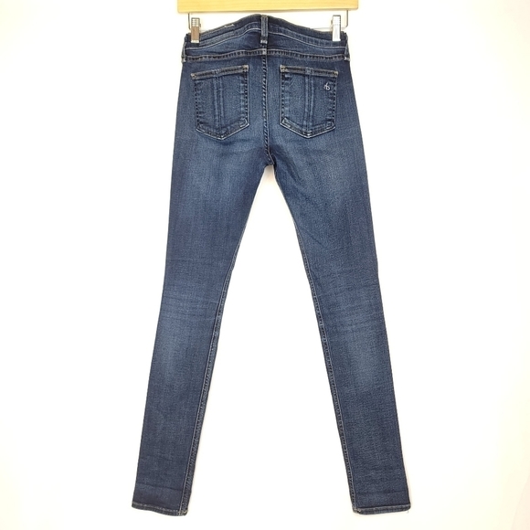 Rag & Bone Skinny Jeans Woodford Color Sz 25 - Picture 3 of 8